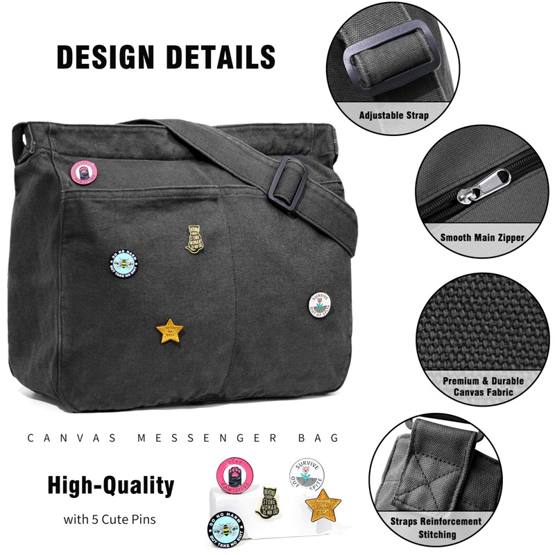 Captain Blues canvas tote bag (Black)