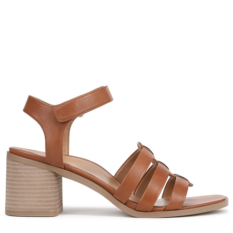 VIONIC Women's Maisy Sandal, Tan Leather, 7.5 Wide