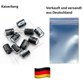 Kaiserberg 1µF 50V Aluminium Radial Electrolytic Capacitors 1uF ELKO (Pack of 5) - Precise Capacity for DIY & Professional Applications