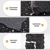 Adolif Pebble Tile for Shower Floor, Black Long Oval Pebble