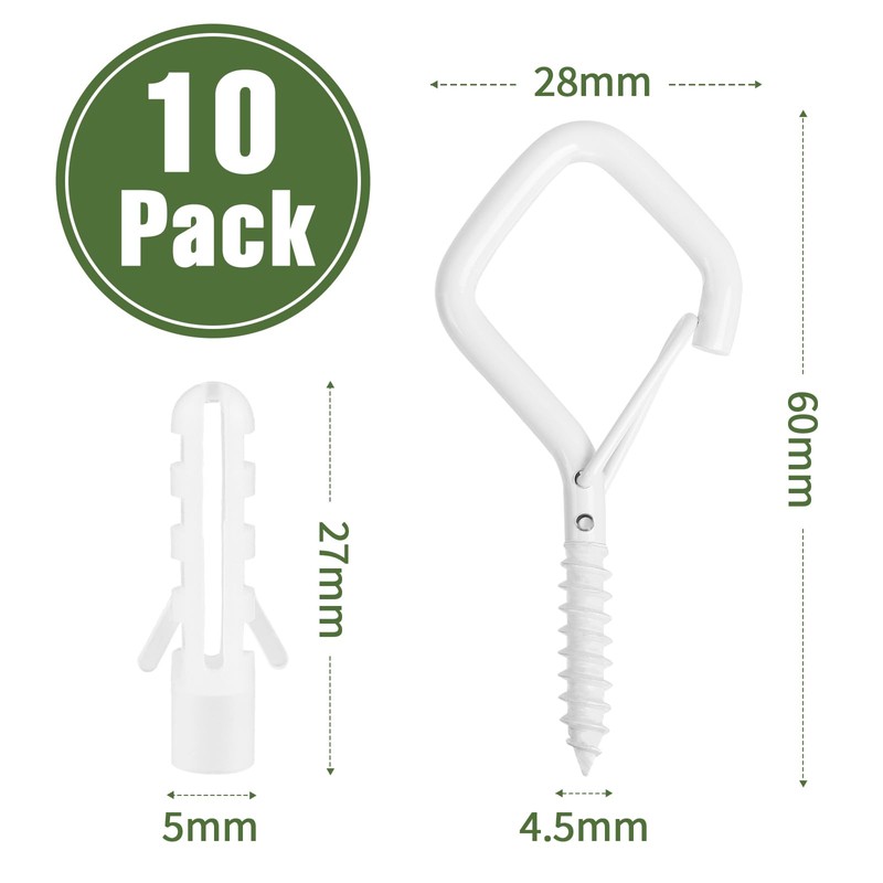 Hooks for Hanging,Screw Hooks,Screw in Hooks,Ceiling Hooks,Wall Hooks,Cup Hooks,Hooks for