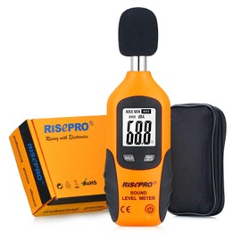 Decibel Meter, RISEPRO ® Digital Sound Level Meter Audio Noise Meter Dual Ranges HT-80A