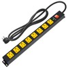 ANNQUAN Metal 8 Outlet Mountable Power Strip with 1200J Surge