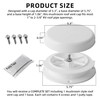 Aussio 2-Pack Mushroom Style RV Roof Vent Cap with Putty