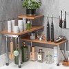 ZHWS Bathroom Counter Organizer Corner Countertop Shelf Adjustable 3 Tier