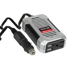 VECTOR 120 Watt Power Inverter, PI120SV, 12V DC, 120V AC, Dual USB Charging Ports