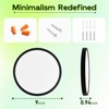 hykolity 9 Inch Selectable CCT LED Round Flat Panel Light,