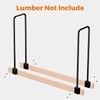 DOEWORKS Heavy Duty Firewood Racks Adjustable Length Log Bracket Rack