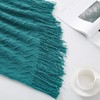BOURINA Textured Solid Soft Sofa Throw Couch Cover Knitted Decorative