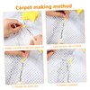 KONTONTY 30pcs Latch Hook Yarn Set for Crocheting Knitting Acrylic