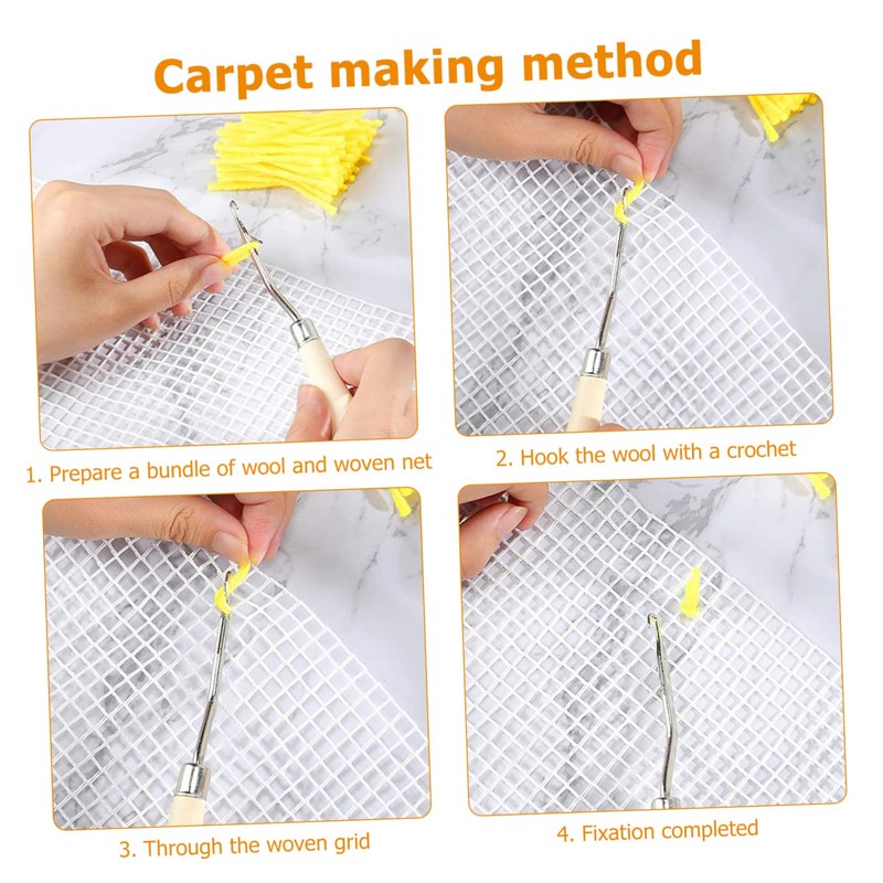 KONTONTY 30pcs Latch Hook Yarn Set for Crocheting Knitting Acrylic