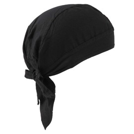 G-netshop Bandana Cap Cotton Hat, Outdoor, Inner Cap, Women's, Men's, Black