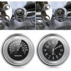 MASO 2pcs 7/8 Inch Motorcycle Handlebar Clock and Thermometer Universal