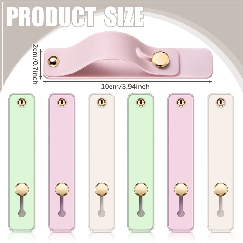 6 Pieces Phone Strap Grip Holder Finger Cell Phone Grip
