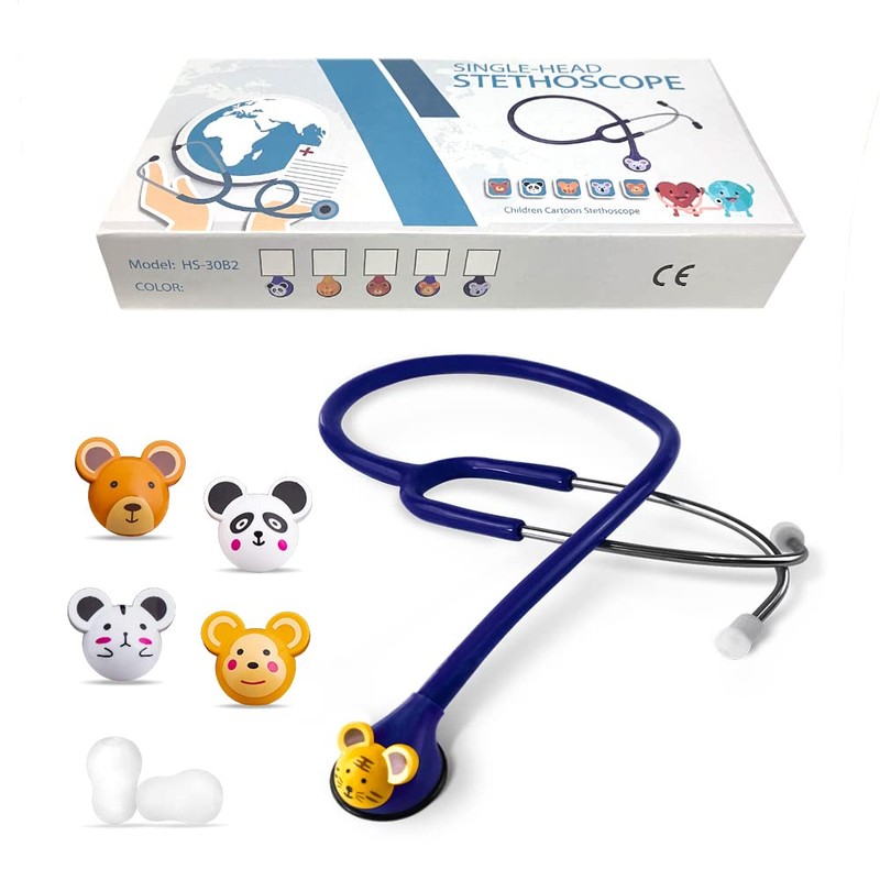 SCIAN Stethoscope - 5 Interchangeable Cartoon Heads, Professional Stethoscope for