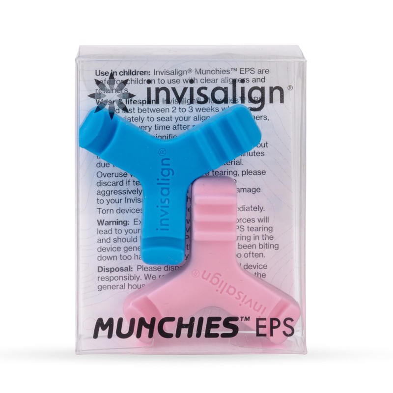 Invisalign Munchies EPS Aligner and Retainer Tray Seaters, Blue and