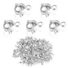 500Pcs Metal Open Bead Tips Knot Covers, Crimp Beads for