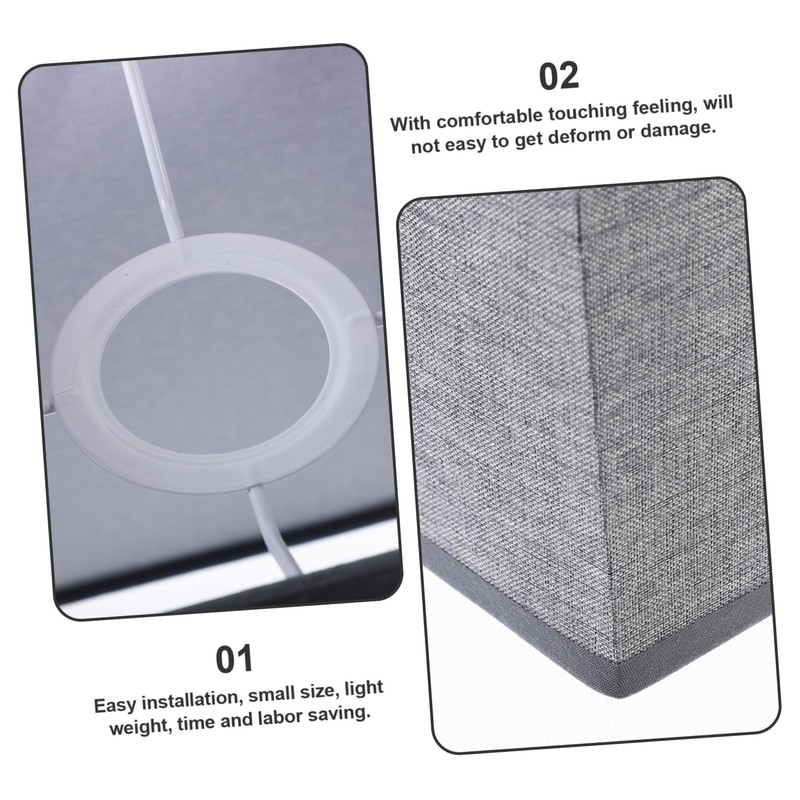 Levemolo Sturdy Linen Lampshade Easy Install Replacement for Ceiling Floor