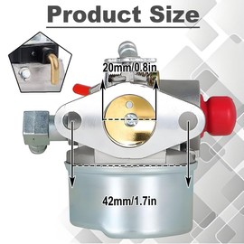 Qiuwanzia 640303 640350 640271 Carburetor for Tecumseh LEV100 LEV105 LEV120 LV195EA LV195XA for Toro 5hp 4.5hp 5.5hp 6.0hp 6.5hp 20016 20017 20018 20012 20072 22 inch Recycler Lawn Mower Engins Parts