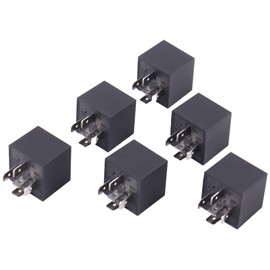 SUKATC 6PCS 086-1201-00 Waterproof Relay Compatible with Bad Boy Mowers ZT CZT MZ MZ Magnum, 5 Terminal 40A 12V