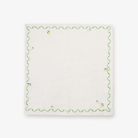 Afternoon Tea Living Hand Towel JM30 Fruit Embroidered Handkerchief, Green