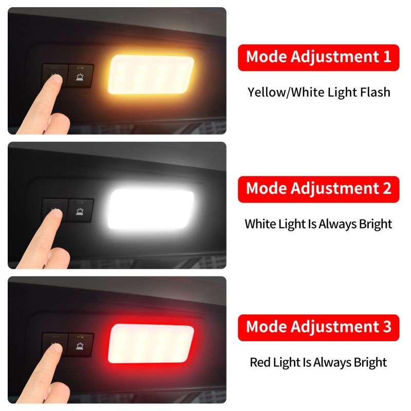 Lallker Tailgate Warning lamp Accessories 2024 2025 for Toyota Land