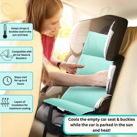 Car Seat Cooling Pad, Stroller Cooling Pad with Ice Pack for Babies Toddler and Kids, Sun and Heat Cover Protector for Summer Carseat Cooler Liner