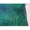 NEW CREATIONS FABRIC AND FOAM INC GREEN IRIDESCENT GEOMETRIC DESIGN