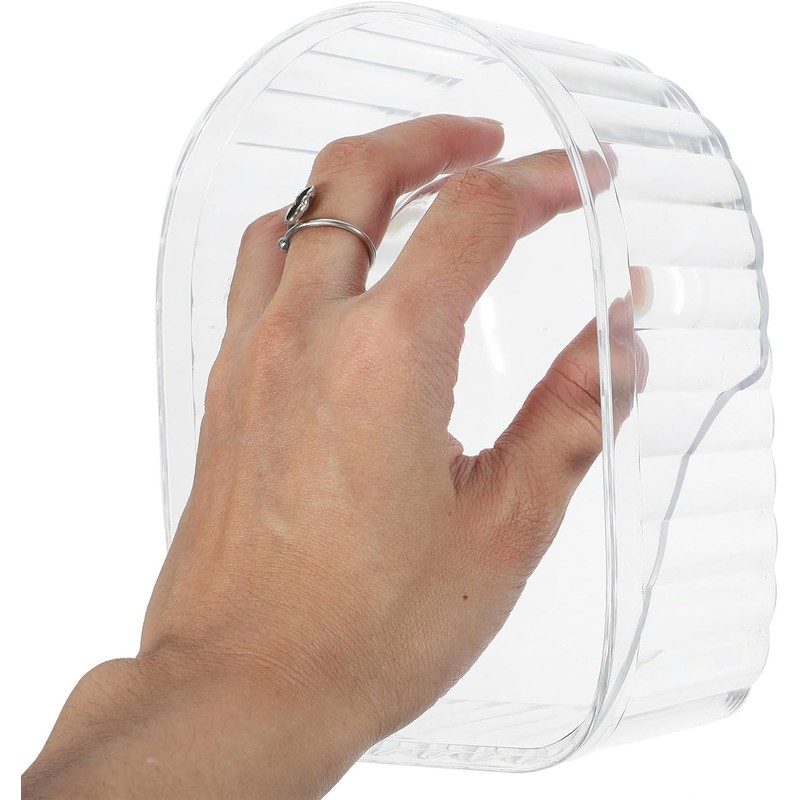 Cuenco de Manicura Transparente Recipiente para Remojar las Uñas para