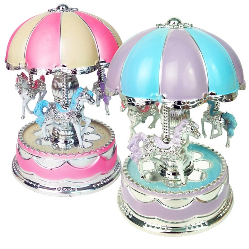 Carousel Music Box Glowing Carousel Horse Music Box Home Decor