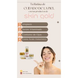 Kit Cuidado De La Piel + Ácido Hialurónico + Serum Skingold