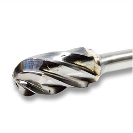 Benchmark Abrasives Ball Shape Premium Tungsten Carbide Burr with 1/4 Inch Shank Aluminum Cut Rotary Tool, Engraving Tool for Non-Metals Shaping Carving (SC-5NF)