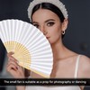 Fecher Women's White Fans, Wedding Fans, Paper Fans, Fans for
