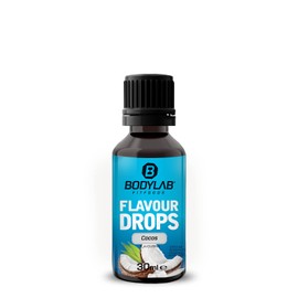 Bodylab24 Flavour Drops 30 ml Coconut, Calorie Free, Sugar Free & Fat-free Aroma Drops, Flavdrops for Sweetening Food, Coffee Syrup, Flavour Drops without Artificial Colours
