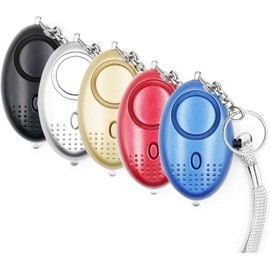 Safe Sound Personal Security Alarm, Powerful 140dB Safety Siren for Emergency Alarm with LED Flashlight for Night Runner, Alarm Keychain for Women, Kids and Elders (5 Pack) (5)