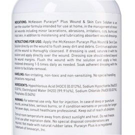 McKesson Puracyn Plus Wound and Skin Care Solution, Would Irrigation Solution, 16.9 fl oz, 1 Count