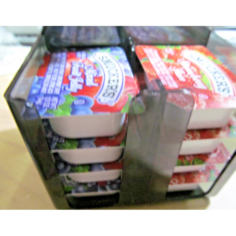 Smuckers NEW Smucker's 4 Jelly Jam Holder Comes Mix Fruit/Grape/St