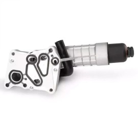 Feiteplus 2711801410 Aluminum Engine Oil Filter Housing Fit For Mercedes 12-15 C250 SLK250