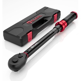 ALAIAL Torque Wrench 1/2 Drive, 10-170 ft.lb/13.6-230.5 Nm, Dual-Direction Adjustable 72 Tooth Torque Wrench with Quick Release, for Moto, Car Repair, Tire Replacement