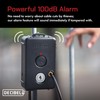 Decibel 6ft Cable Lock with 100dB Alarm, Security Cable and