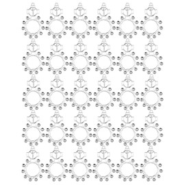 COTTVOTT Decade Rosary Ring, Finger Rosary Cross Rings, Devotional Exorcism Benedict Medal Pocket Rosary Cross Prayer Ring for Men Women Favors