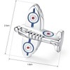Honey Bear Men Airplane Shape Cufflinks Stainless Steel Cufflinks 1