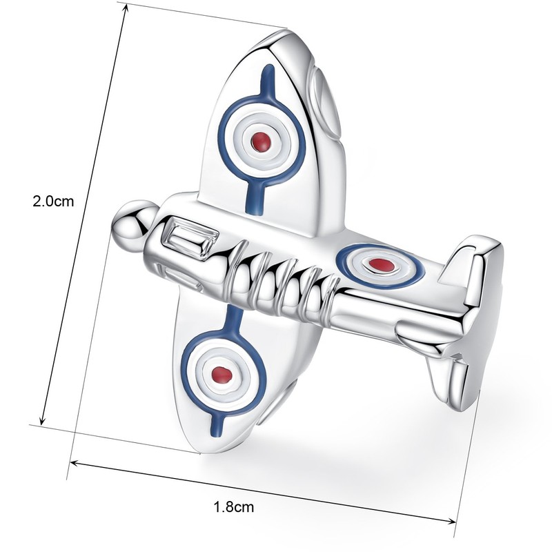 Honey Bear Men Airplane Shape Cufflinks Stainless Steel Cufflinks 1