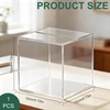 Clear Acrylic Money Box, 12X12X12cm Square Money Saving Box, Unopenable