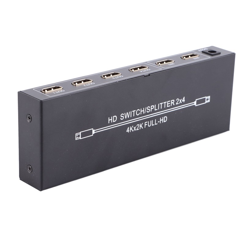 HD Multimedia Interface Splitter 2 in 4 Out 4K HD