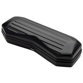 Tccase CY-3075-2 Hard Spring Type Aluminum Plated Lightweight Durable Glasses Case Black