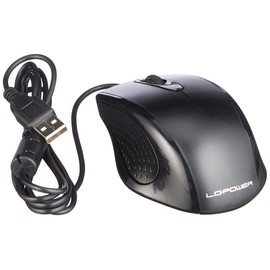 LC Power M710B Scroll-Rad, PC-Maus, PC/Mac, 2-Wege, schwarz