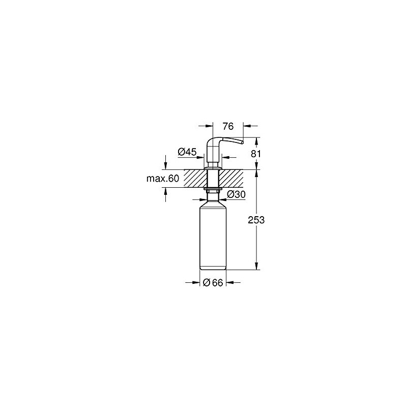 GROHE 40553DC0 Ladylux Soap/Lotion Dispenser
