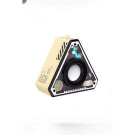 Portable Bluetooth Speaker HiFi Surround Sound Wireless Music Box Bass Outdoor Waterproof with RGB Light (Beige)