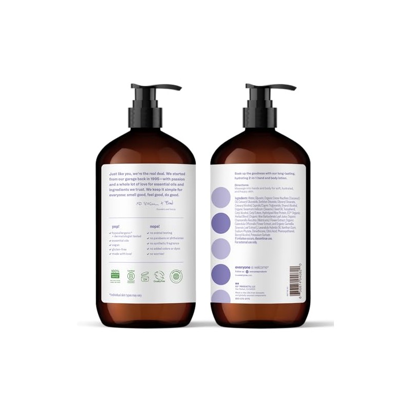 Everyone Lotion, Lavender and Aloe, 32 Ounce (Pack Of 2)